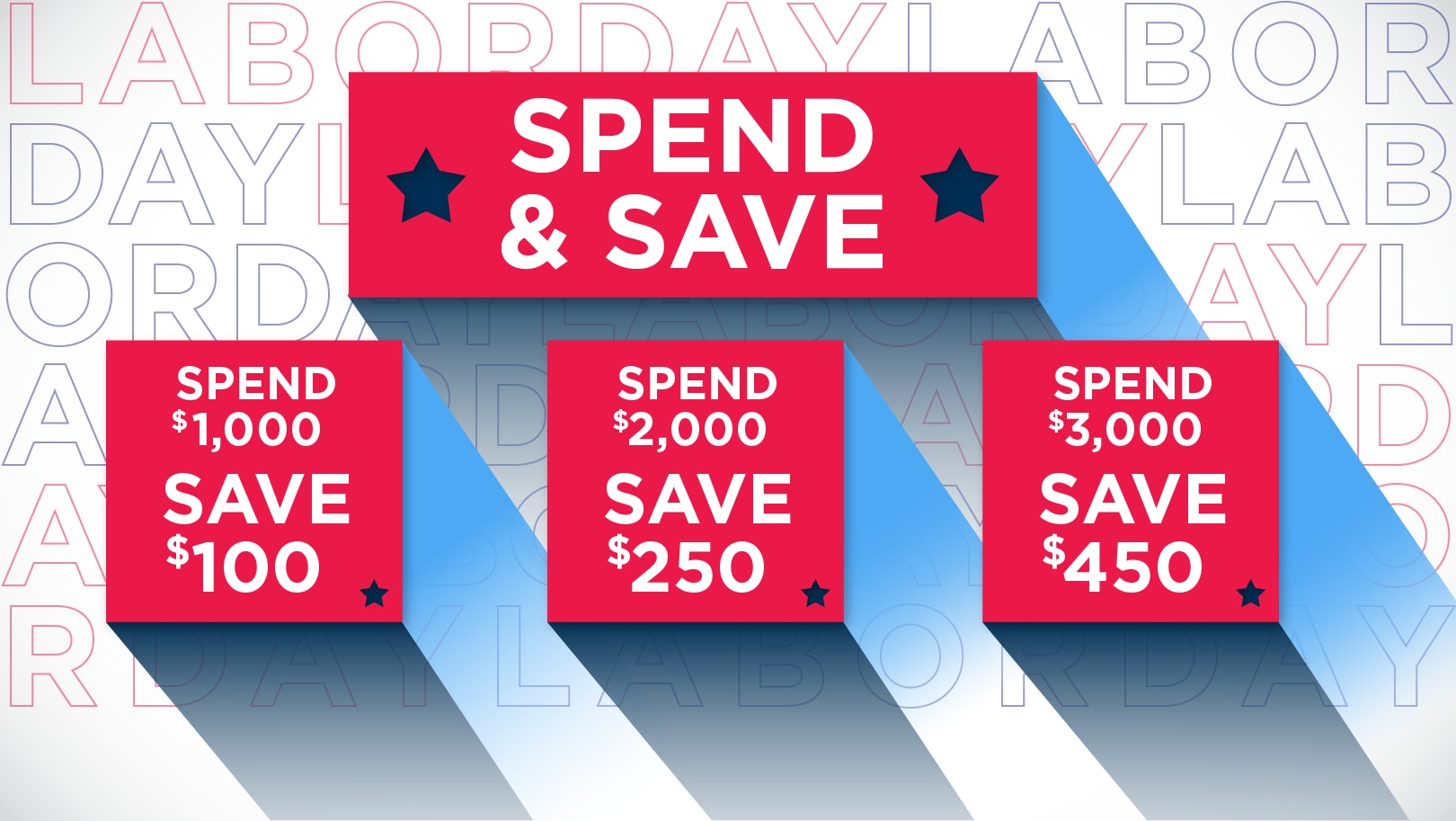 Labor Day Page Banner Spend & Save