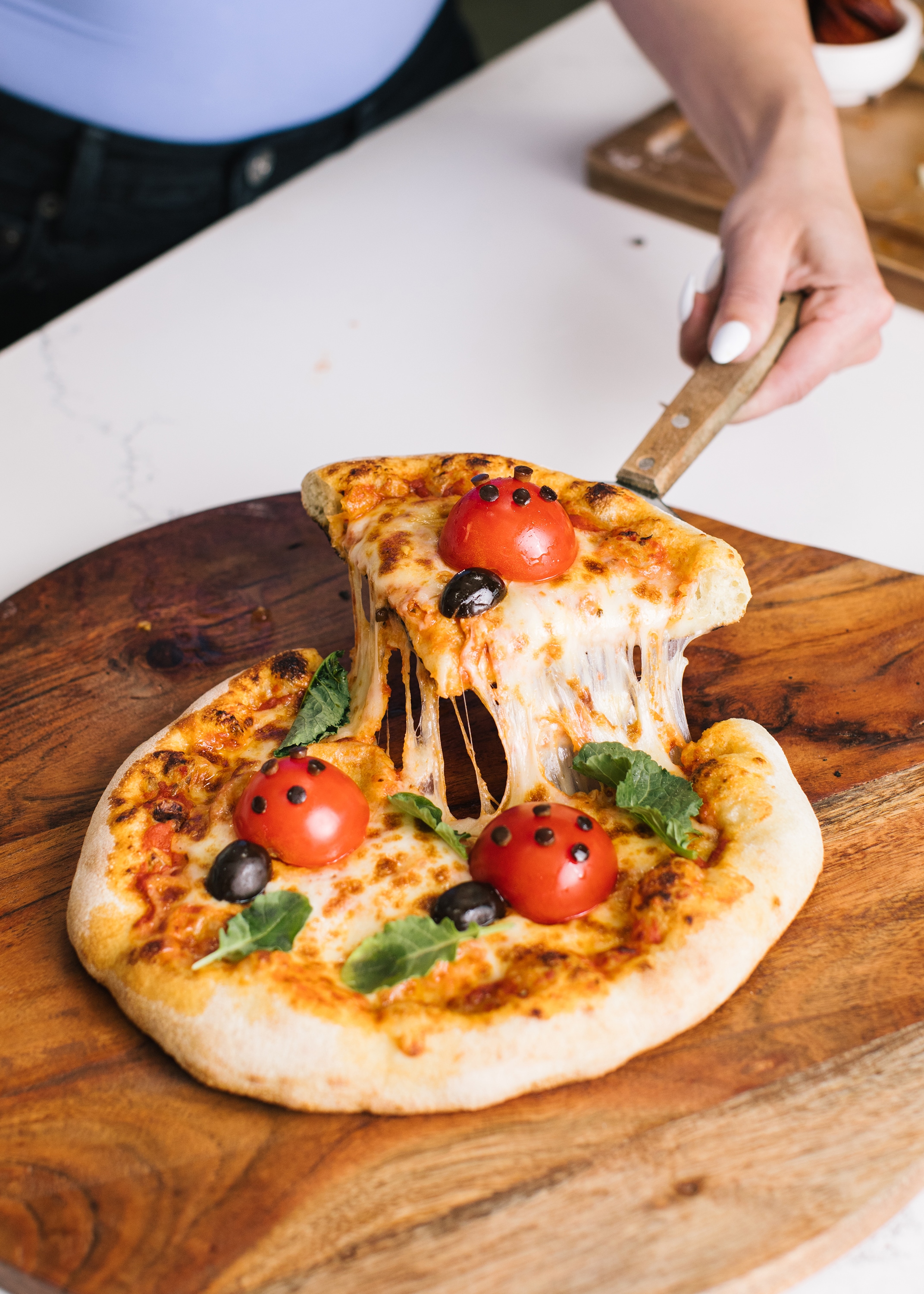 Kids Ladybug Pizza Recipe-image